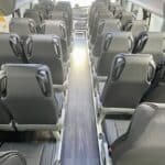 New Daf Turas 900s Coach interior back view of seating